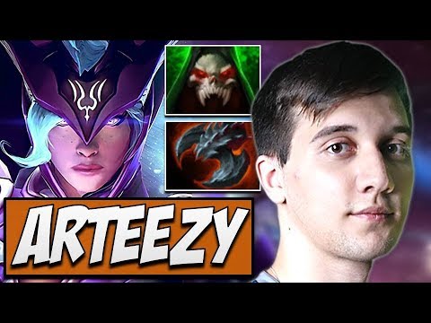 EG.Arteezy Luna with Double Lifesteal Build | Dota Gameplay