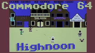 CC64 playing "Highnoon" (1984). Game #076.