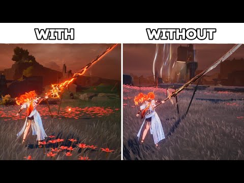 Augusta With Her Signature Weapon vs Without Side by Side | Wuthering Waves