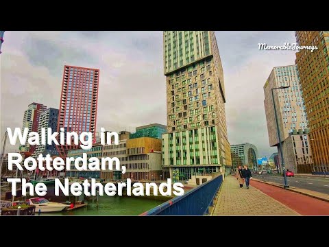 Walking in Rotterdam, Netherlands [4K] 2023