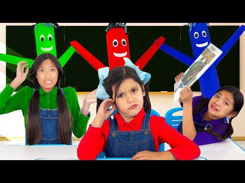 Ellie Emma and Wendy School Story for Kids + MORE Children Challenge Videos