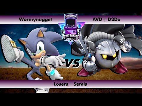 Flynn's Arcade 071 Losers Semis - Wormynugget (Sonic) vs AVD | D2Da (Meta Knight) SSBU Tournament