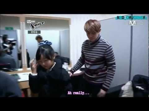 [REUP/ENG] 130125 Voice Kids - Yoseop's bday party & Eunjeong's rap