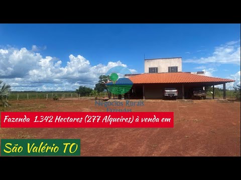Fazenda  1.342 Hectares (277 Alqueires) à venda em São Valério TO