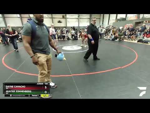 195 Lbs 1st Place Match - Dayne Camacho, WA Vs Hunter Sonnenberg, WA 1893