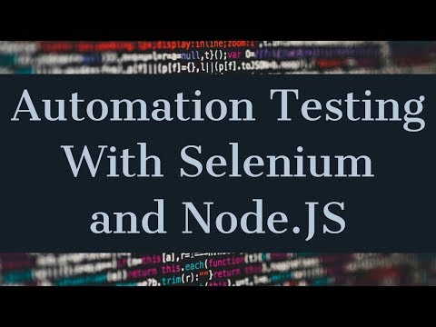 Automation Testing With Selenium and Node JS