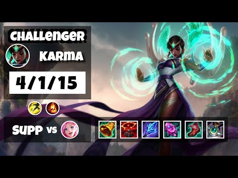 Karma 11.6 Gameplay Challenger Replay S11 Support (4/1/15) - BR