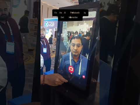 AI Photobooth Pulling Incredible Crowd at an Event 🤯#aiphotobooth #events #shorts #photobooth