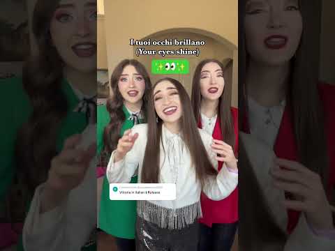 Vittoria Name Song In Italian! 🥰🇮🇹❤️ K3 Sisters #shorts #italy #italia #italian #music #song