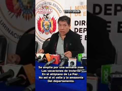 Conosca que municipios vuelven a clases este 20 de julio de 2026 en el departamento de La Paz.