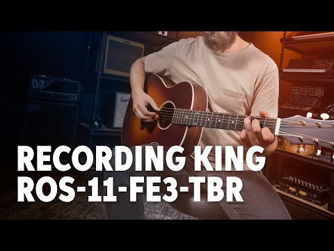 Recording King Series 11 - 000 - Tobacco Sunburst All Solid Wood Acoustic Electric image 15