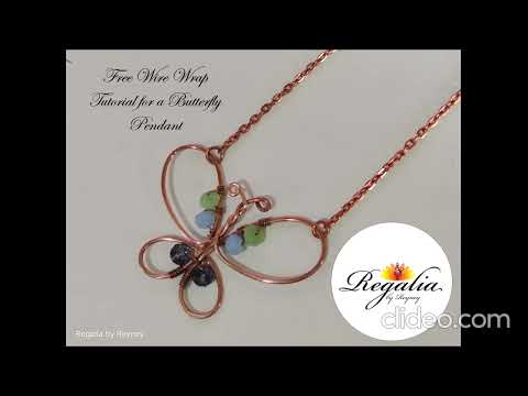 Free Wire Wrap Tutorial for a Butterfly Pendant