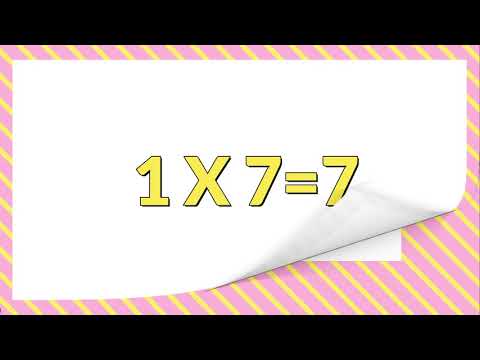 1 es szorzótábla, szorzótábla egytől tízig.Egyes szorzótábla.