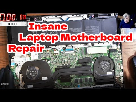Fixing a laptop blindfolded! Asus Vivobook Pro 16X 4k OLED Insane motherboard repair