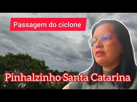 Ciclone chega em Pinhalzinho SC/ Tive que ir no cartório+ Super dica pra salvar do mofo🌪️⛈️