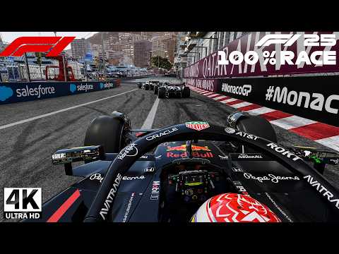 F1 25 | Ultimate Monaco GP 100% Race! 🏁 Red Bull Racing Challenge