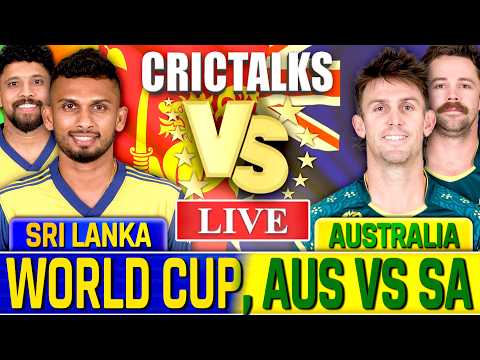 🔴 Australia v Sri Lanka, Live Cricket, World Cup 1st Inning Live Match Today Scores Commentary