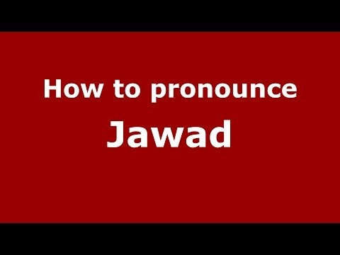 How to pronounce Jawad