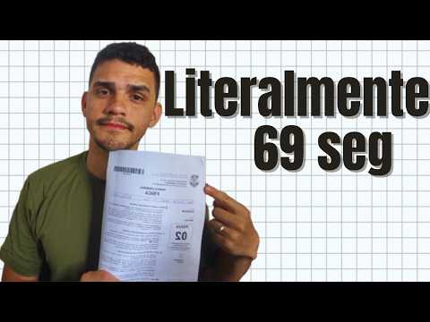 Me dê 69 segundos e te ensino a passar em concursos públicos