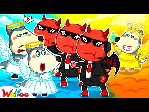 Angel Wolfoo Family Was Separated By Demon 😲 Wolfoo Family Funny Stories | Wolfoo Channel