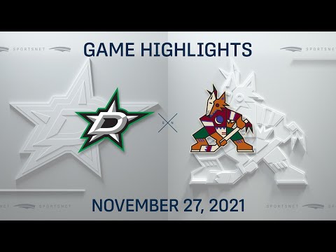 NHL Highlights | Stars vs. Coyotes - Nov. 27, 2021