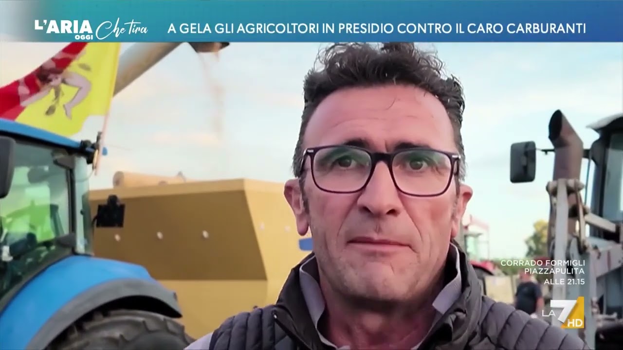 A Gela gli agricoltori in presidio contro il caro carburanti