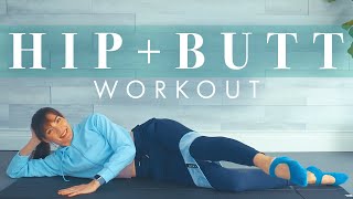 Glute & Hip Mat Workout // Knee & Beginner Friendly w/ optional Loop Band!