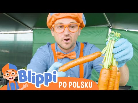 Warzywa i owoce na roli | Blippi po polsku | Nauka i zabawa dla dzieci