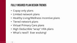 Plan Design Trends for Fully Insured