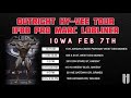 Iowa, Nebraska and Minnesota MEET ME at the Outright Hy-Vee Tour February 7-9!