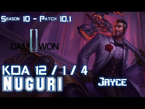 DWG Nuguri JAYCE vs JAX Top - Patch 10.1 KR Ranked