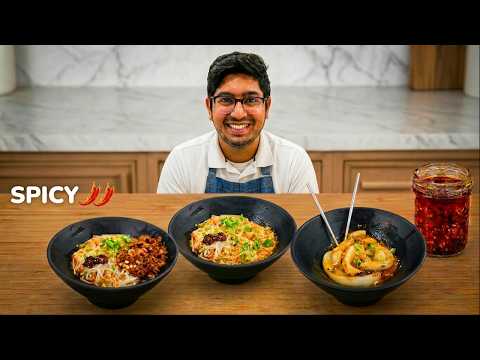 Top 3 Noodle Recipes You'll Make on Repeat | Chili Garlic, Spicy Peanut & Potato Noodles