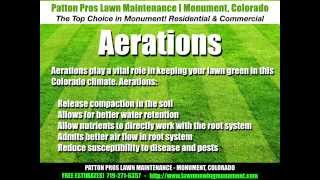 preview picture of video 'Monument, CO l Aerations, Over Seeding, Sprinkler Services - Patton Pros'