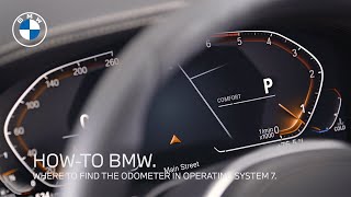 How to Find the Odometer in BMW