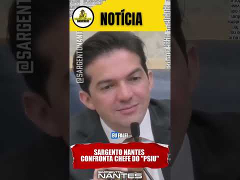 Vereador Sargento Nantes denuncia falhas no PSIU e cobra ação contra poluição sonora