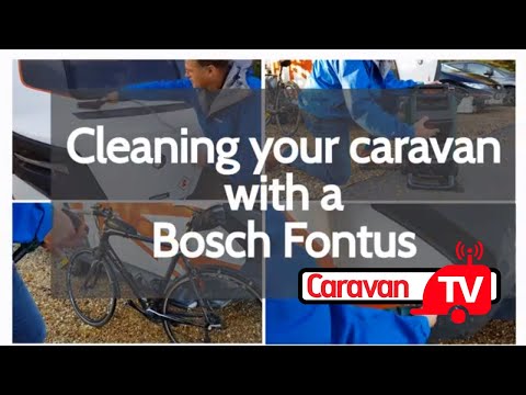 Cleaning your caravan with a Bosch Fontus