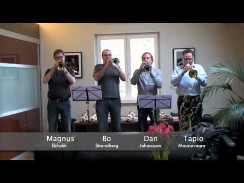 Trumpet Section of Norrbotten Big Band Sweden testing van Laar Trumpets