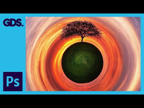 Create a Photo Planet Effect Class 1 Blue City Photoshop CS5