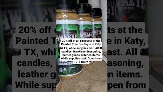 In store only 20% off of all products at the Painted Tree Boutique in Katy, TX, while supplies last