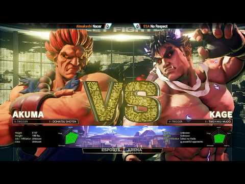 WNF Oakland S2 EP5 - SFV Winners Semifinal Nacer (Akuma) vs NORESPECT (Kage/Sagat)