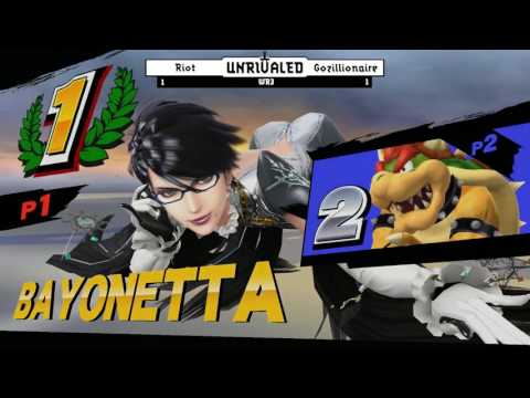 Unrivaled 6 WiiU - Riot (Bayonetta) vs Godzillionaire (Bowser) - Winners R3
