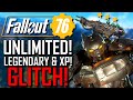 Fallout 76 | UNLIMITED LEGENDARY & XP GLITCH! | Infinite 3 STAR Legendary Weapons! | LEVEL UP FAST!