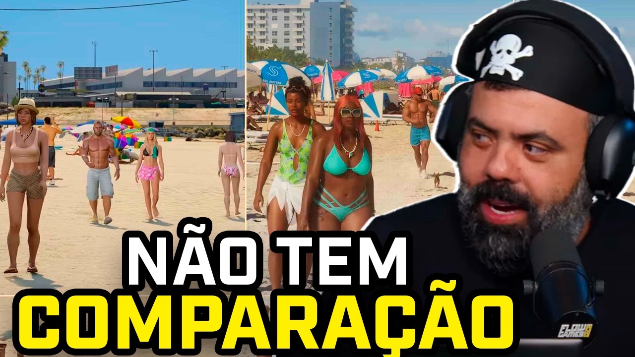 FIZEMOS o COMPARATIVO COMPLETO entre GTA 6 e GTA 5!! #flowgames