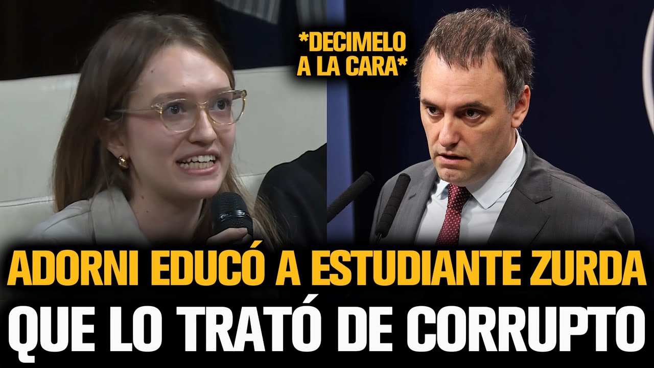 ADORNI EDUCÓ A ESTUDIANTE ZURDA QUE LO TRATÓ EE CORRUPTO