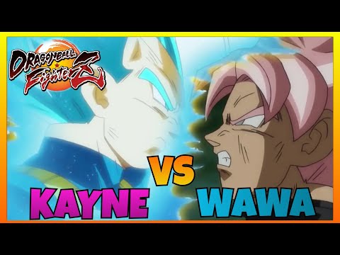 DBFZ - KAYNE vs WAWA gameplays (Blue Vegeta, Gogeta 4, Trunks vs Various teams)