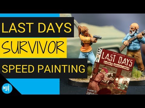 Speed Paint Last Days (Or The Walking Dead All Out War) Miniatures