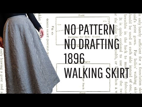 A late Victorian walking skirt: First attempt
