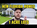 2 Florida New Construction Homes On 1 Acre Lots Builder Incentives
