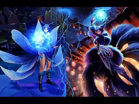Midnight Ahri all Emotions Close Up Spotlight