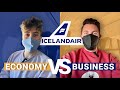 SHOCKING ECONOMY FOOD Icelandair Business Class Vs Economy Battle